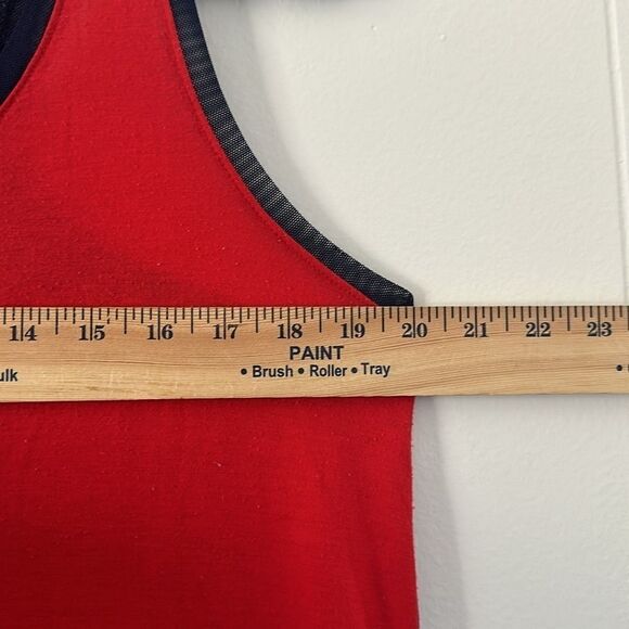 Livi Active 14/16 Red & Navy Blue Knit Activewear Dress - Picture 8 of 9